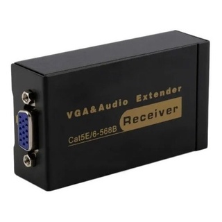 Extender Vga 100m Extensor Vga Até 100m Via Cabo Cat5e Cat6