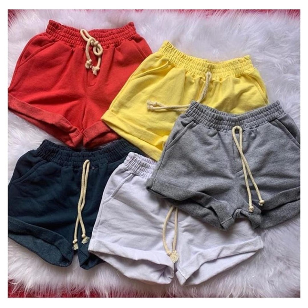 Short de moletom store feminino