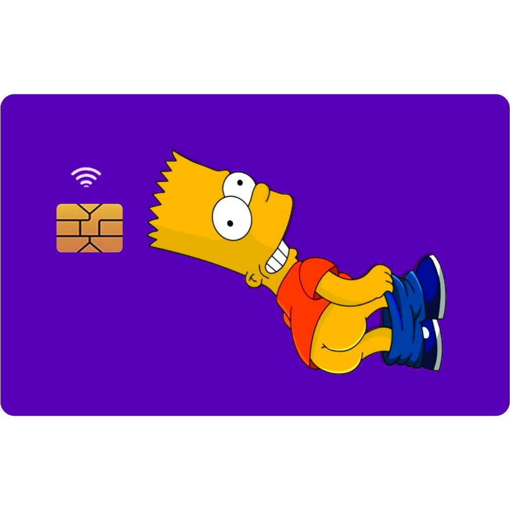 Adesivo Para Cartao de Credito Bart Mostrando a Bunda | Shopee Brasil