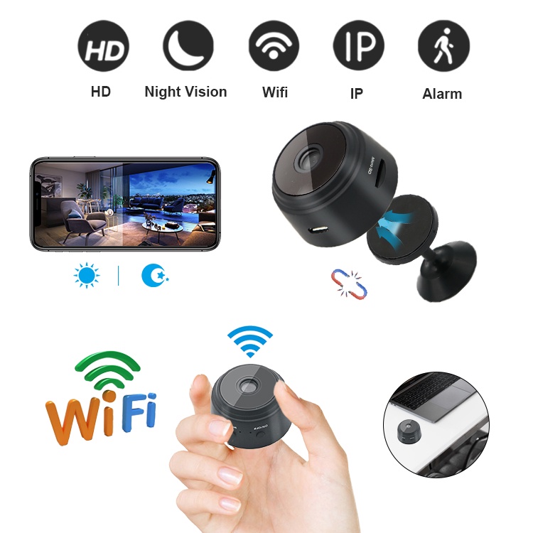 A9 Mini Câmera Full HD 1080P Wifi IP Sem Fio Infravermelho De Visão Noturna Monitor De Segurança Wifi CCTV Câmera