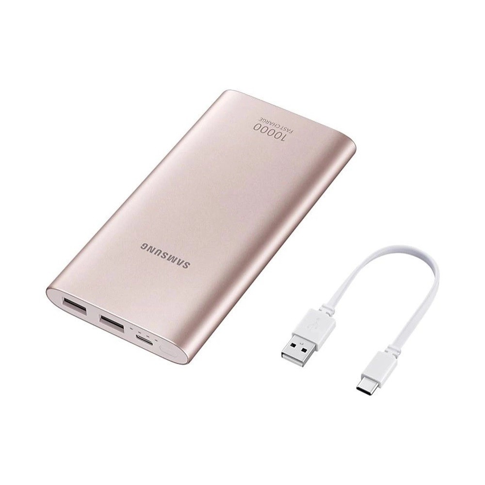 Bateria Externa Original Samsung Fast Charge 10000mah Rose Rosa + NF ...