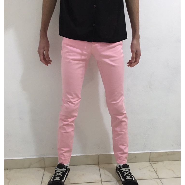 Calça Rosa Skinny Restart Zara