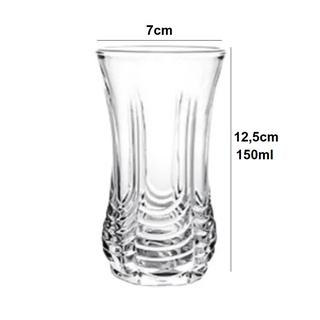 Jogo de copo 6 peças em vidro 290ml água suco cerveja Yassin - Suas Compras  Shop solução completa para sua casa.