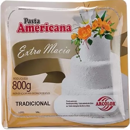 PASTA AMERICANA TRADICIONAL 800G ARCOLOR BRANCA