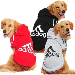 Roupa Grande De Cachorro Esportiva Com Capuz Para
