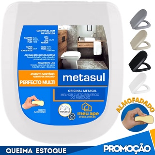 Assento Sanitário Almofadado Básico Retangular Icasa Sabatini 6LPF Ibiza, Riviera e Outros