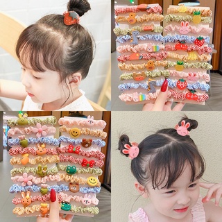 10Pcs/set Corda De Cabelo Infantil Coreana Bonita Baby Princess