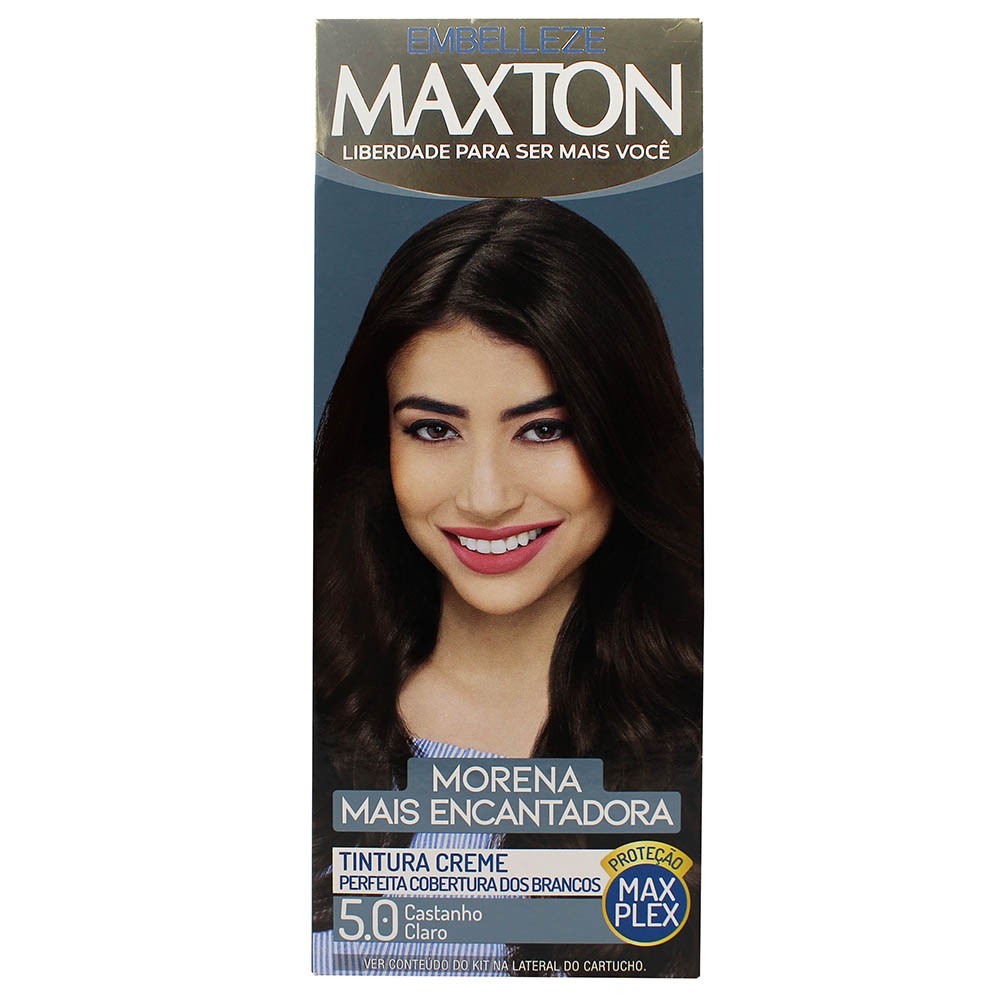 Tinta Maxton Embelleze 5.0 - Castanho Claro | Shopee Brasil