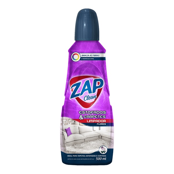 Limpa Carpetes E Estofados Flores Zap Clean 500ml
