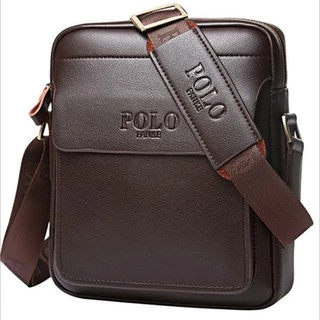 Bolsa POLO Homem " Saco De Couro Genuína Para Mochila A Tiracolo Lateral