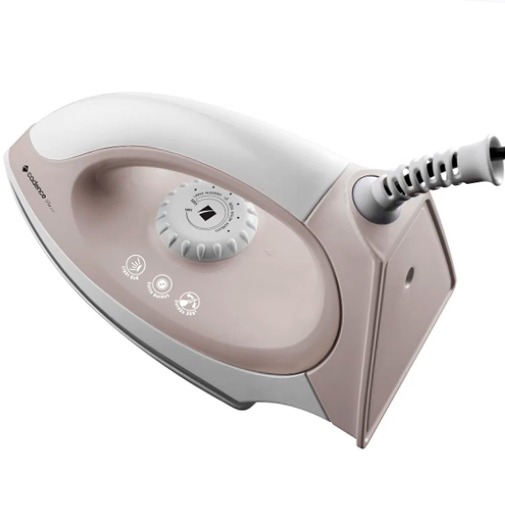 Ferro de Passar Roupas a Seco 127v Cadence branco Potente Antiaderente ...