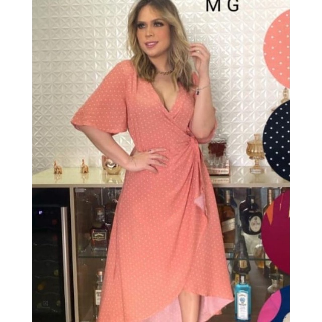 Shopee wrap hot sale dress