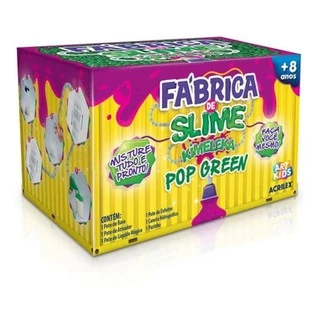Kit Fábrica De Slime Kimeleka Pop Green - Acrilex