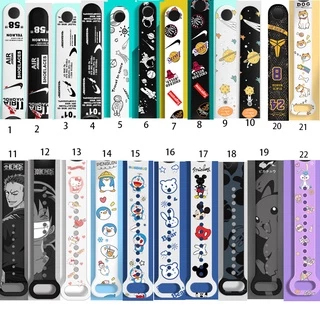 Cinta Faixa De Relógio Em Silicone Para Xiaomi Mi Band 3 4 Miband 4 5 6 7