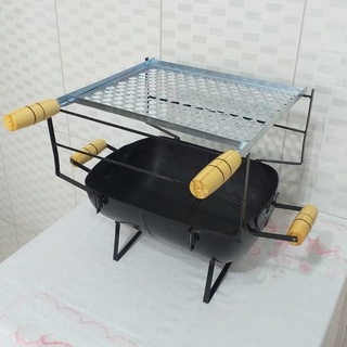 Churrasqueira a Carvão Portátil Compacta De Mesa Com Grelha