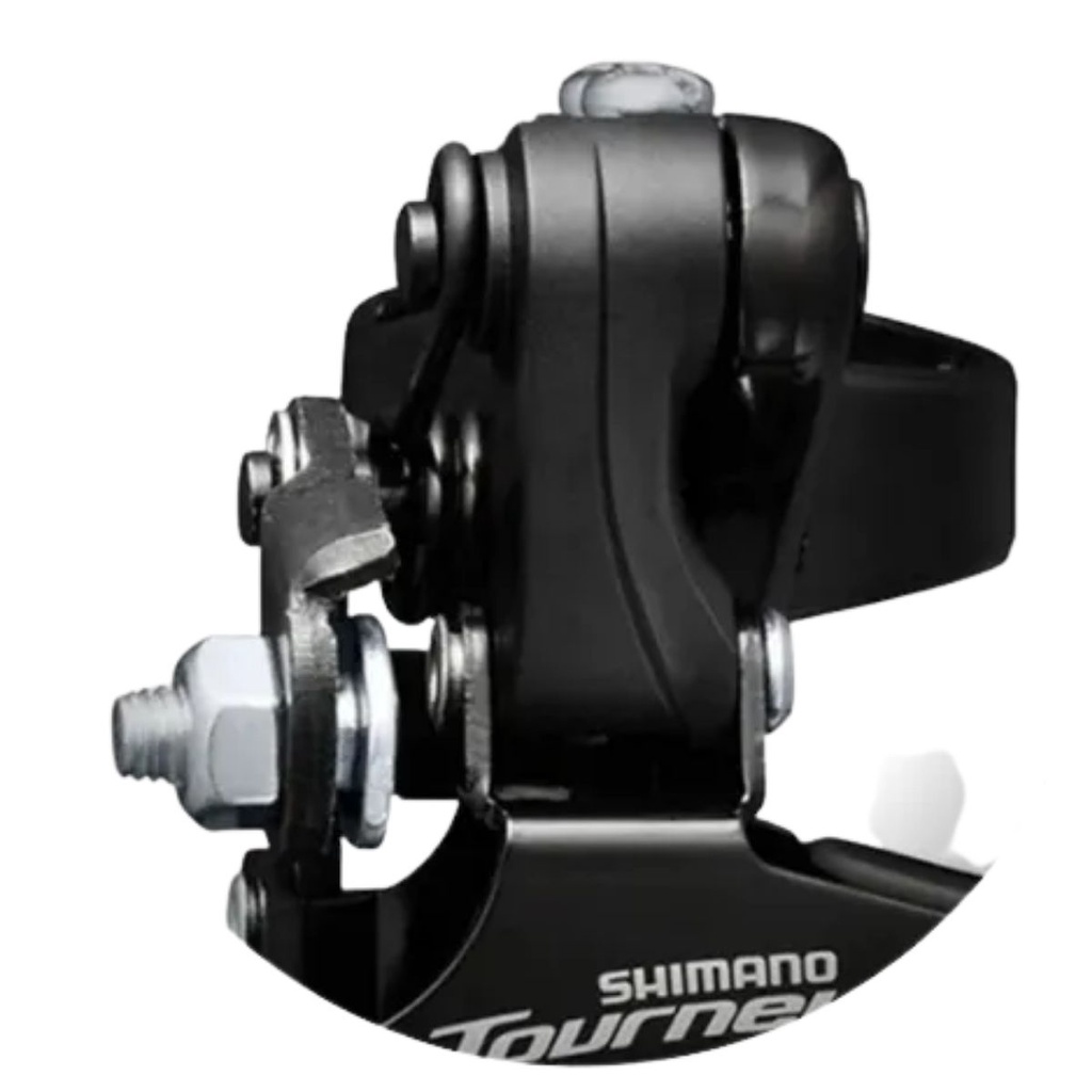 Cambio Dianteiro Shimano Mtb Tz500 31,8 Over Reduzido Preto Coroas