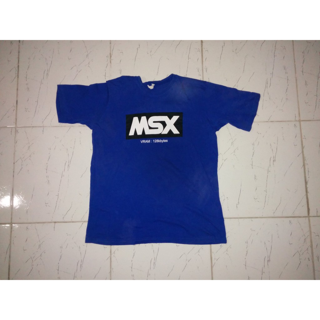 Camiseta azul boot MSX