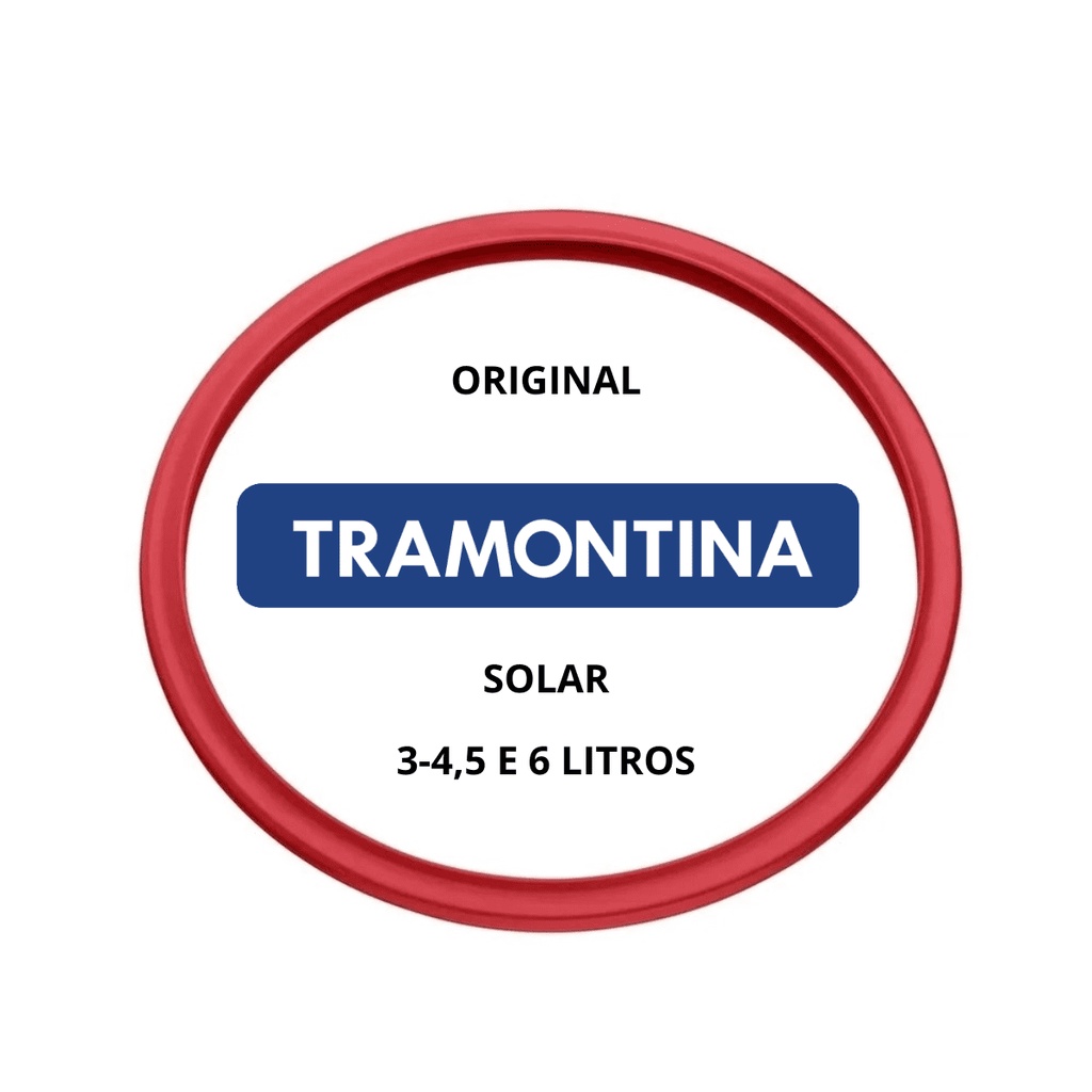 Borracha panela pressão Tramontina Solar inox 3-4,5 e 6 litros