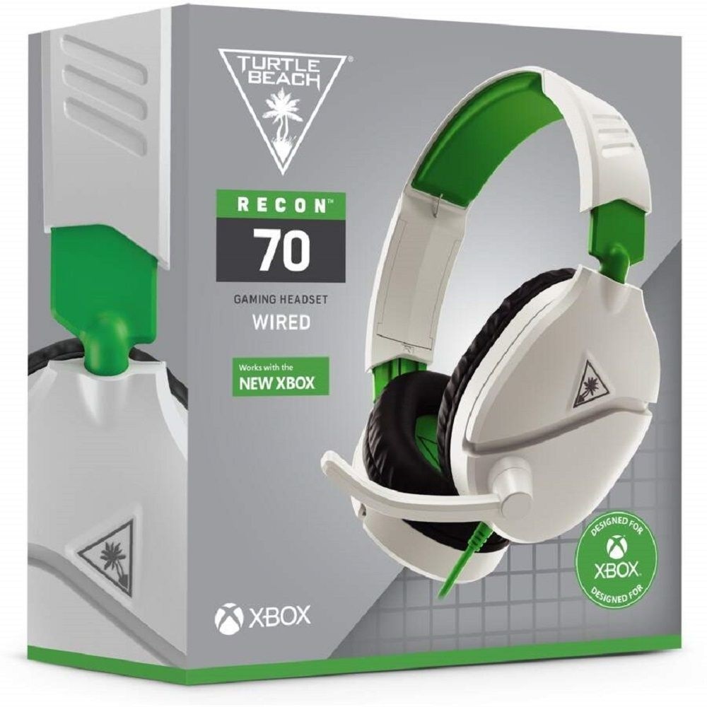 Headset Gamer Turtle Beach Recon 70X - Compatível com Xbox PS4 PC Nintendo Switch e Mobile Branco