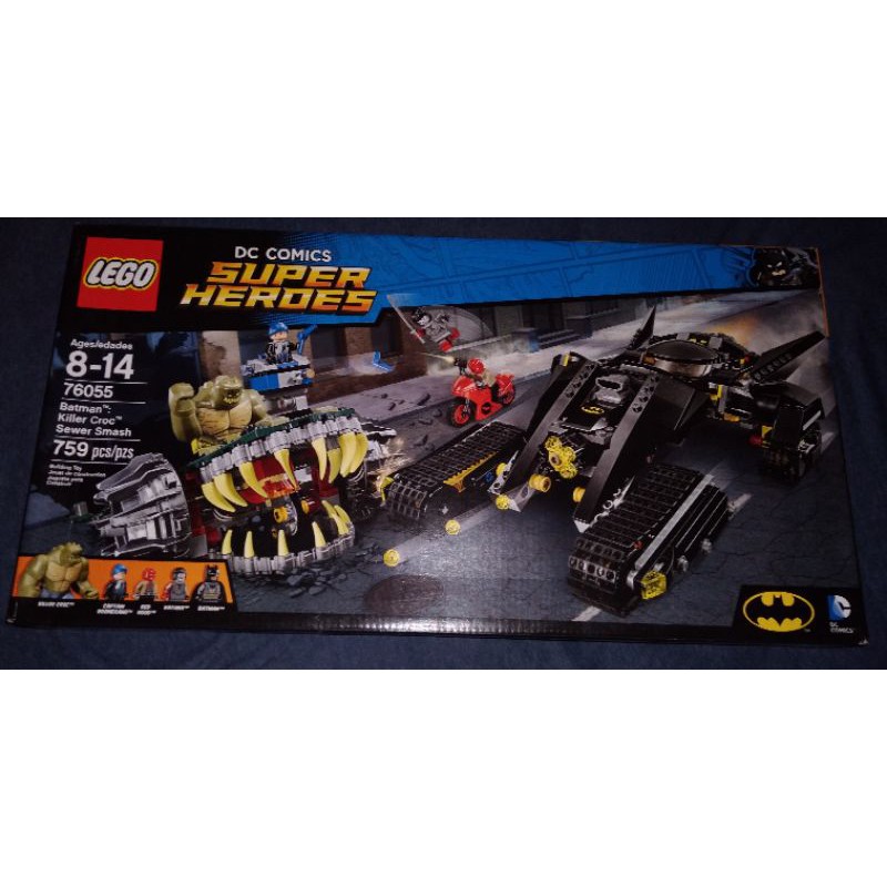 LEGO76055 BATMAN KILLER CROCSEWER SMACH COM 759 PEÇAS TOTALMENTE NOVO E LACRADO.