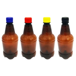 10 Frascos Plástico Âmbar Pet 500ml Cerveja Tampa Lacre Gr2