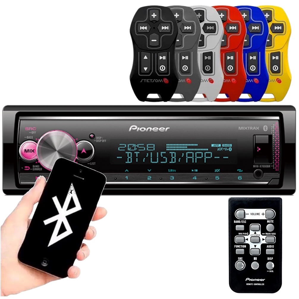 Aparelho De Som Carro Automotivo Bluetooth Pendrive Radio Pioneer ...