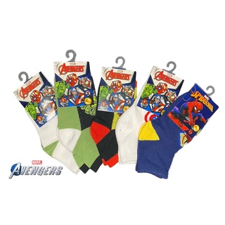 Meias Infantis Vingadores Marvel Homem Aranha Hulk Homem de Ferro cmo Antiderrapante