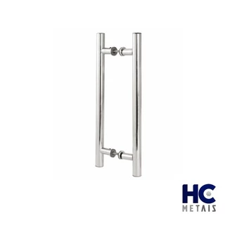 Puxador Tubular Para Porta Madeira ou Vidro ou Pivotante 40 cm Alumínio