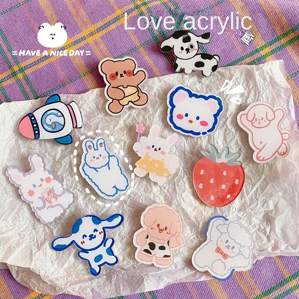 Broche De Acrílico Estilo Japonês Fofo Para MeninasPingenteAcessórios |  Shopee Brasil