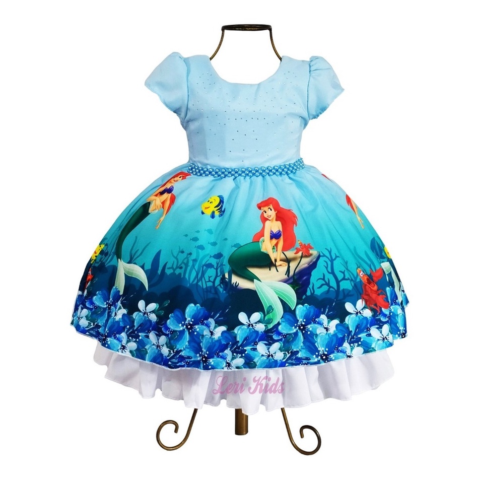 Vestido best sale sereia ariel