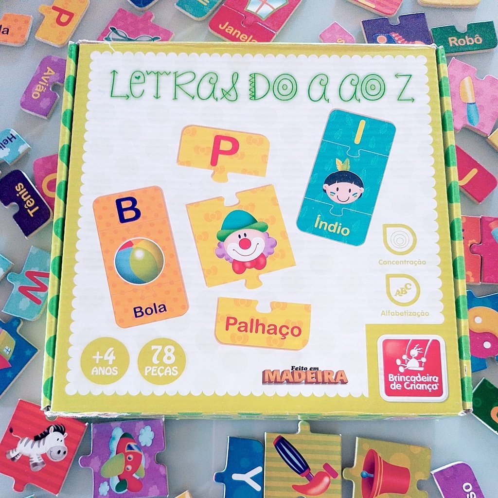 Kit Alfabeto Educativo A Ao Z Galinha Pintadinha – Madeira – Maior Loja de  Brinquedos da Região