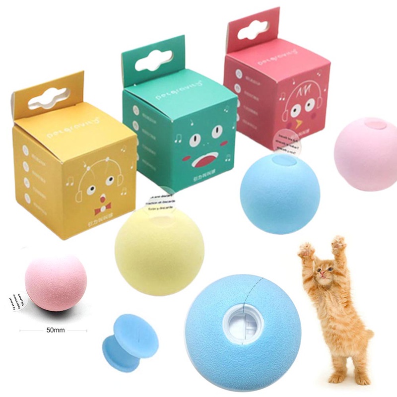 Bolas de brinquedo para gatos, brinquedo inteligente interativo