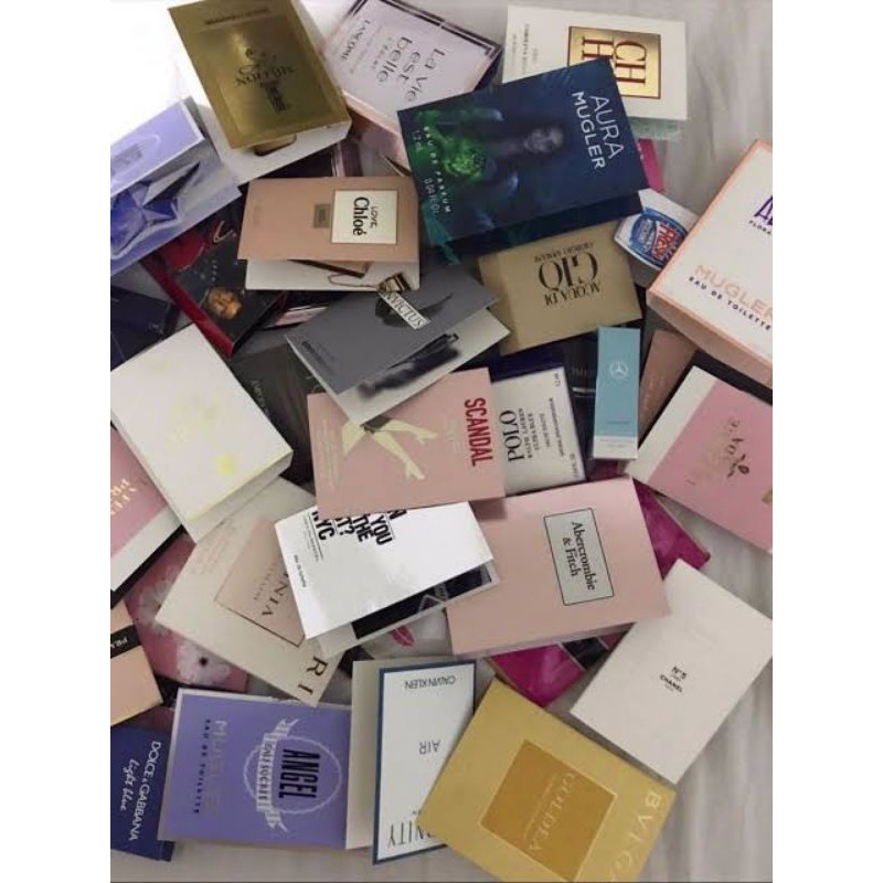 kit c/ 5 ou 10 amostras de perfumes importados originais | Shopee Brasil