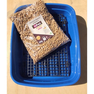 Kit Coelho Educado - Bandeja Sanitário/Banheiro + 2kg Granulado