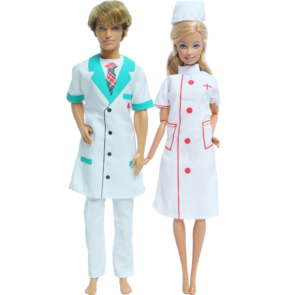 Roupa Kawaii para Bonecas Barbie, Médico e Enfermeira, Chef Wear,  Acessórios para Bonecas, Roupas da Moda