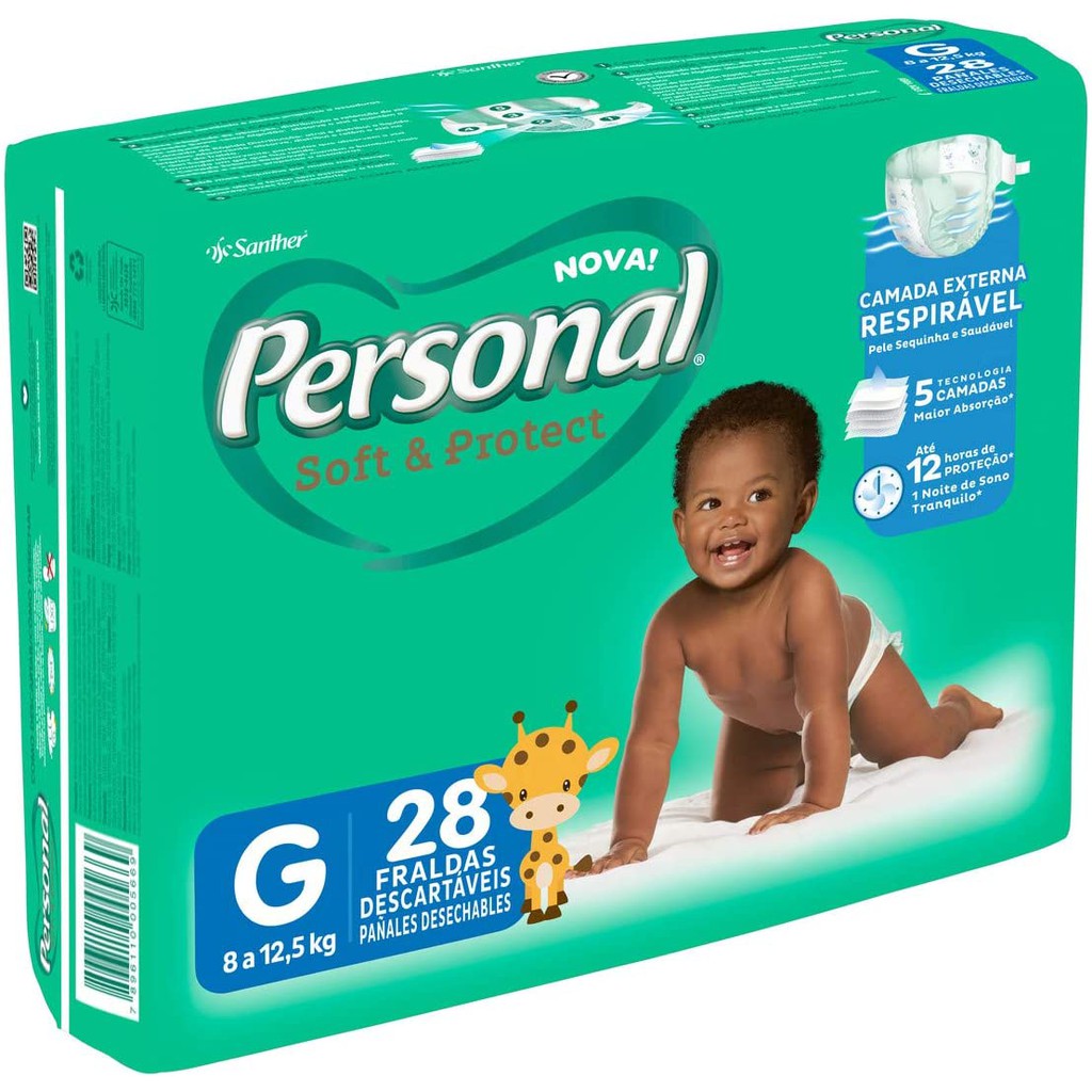 Compre Fralda Personal Baby Tamanho Extra Grande Com 20 Unidades