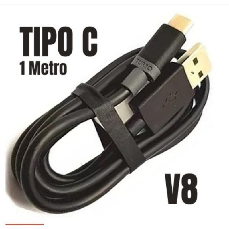 Cabo Usb Turbo Original V8 Tipo-c Envio Imediato Tipo C Celular Rápido