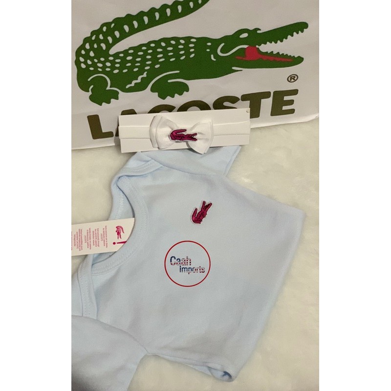 kit Lacoste para bebê menina