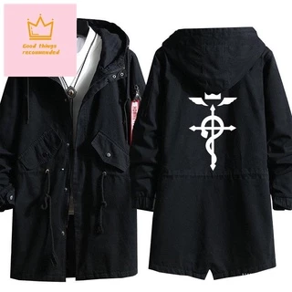 Anime Fullmetal Alchemist Cosplay Homens Casaco Longo Moletom Com Capuz Edward Elbric dx0 Traje De Trincheira Do Sobretudo Para A Primavera Outono