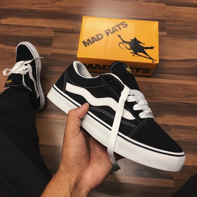 Tênis Mad Rats MR Comfort- Black/Branco - Preto