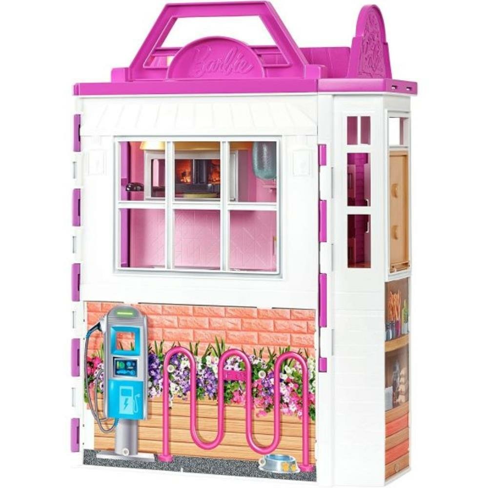 Casa Boneca Barbie Desmontável Encaixe 100cm Pintada