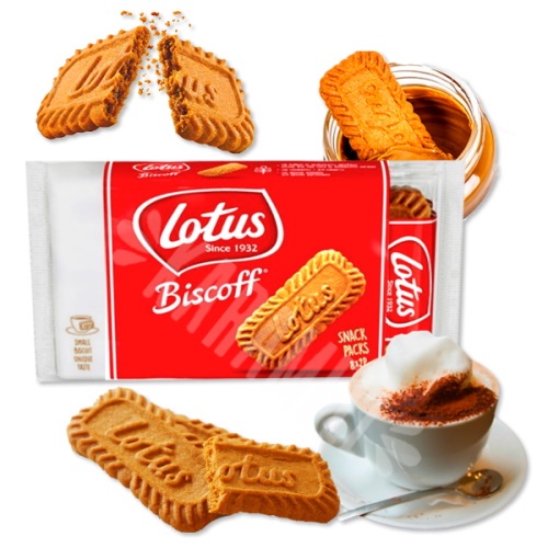 Pacote VERMELHO - BRANCO / 124g - BISCOFF - Lotus | Shopee Brasil