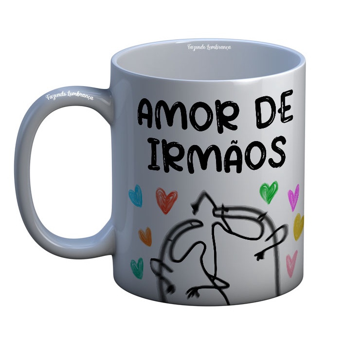 CANECA FLORK MEME (AMOR DE IRMÃOS)