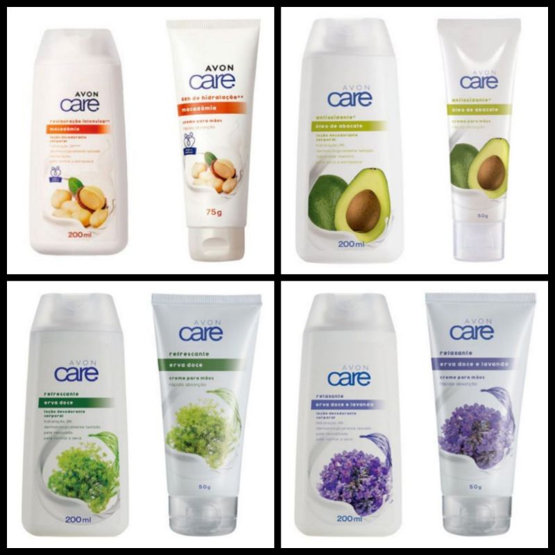 Promoção barato, Conjunto Creme Hidratante Avon Care, Hidratante ...