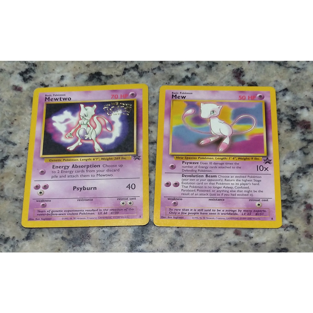 Mewtwo, Cartas promocionais