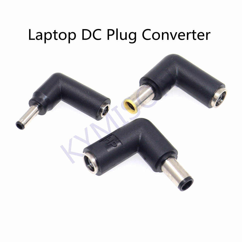 Laptop Adaptador De Energia Ângulo Plug 7.4x5.0mm 4.5x3.0 7.9x5.5 Fêmea Para 7.9x5.5mm Jack Macho HP/DELL/Lenovo
