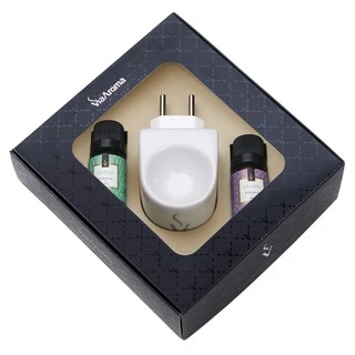 Aromatizador Difusor de Essências e Óleos + Kit 2 Essências Lavanda e Bamboo