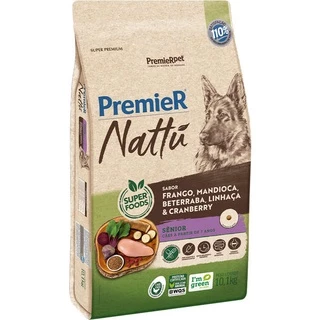 Ração Premier Nattú Mandioca Senior 10,1kg