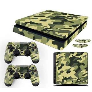 Skin PS4 Slim Camuflado Verde Exército
