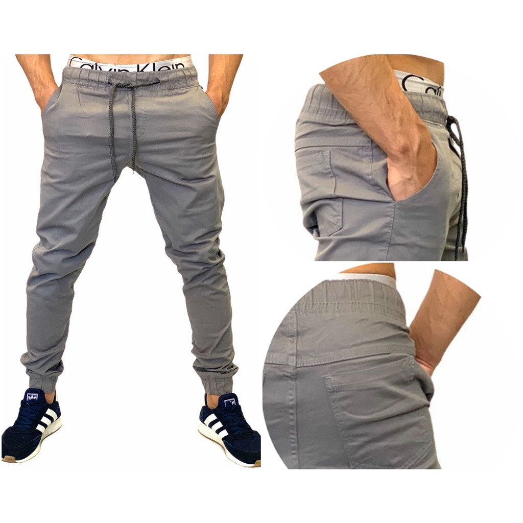 Calça jogger 2024 masculina cinza